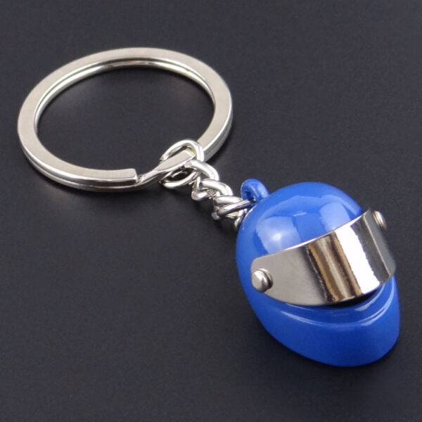 Zinc Alloy Motorcycle Helmet Keychain Charm