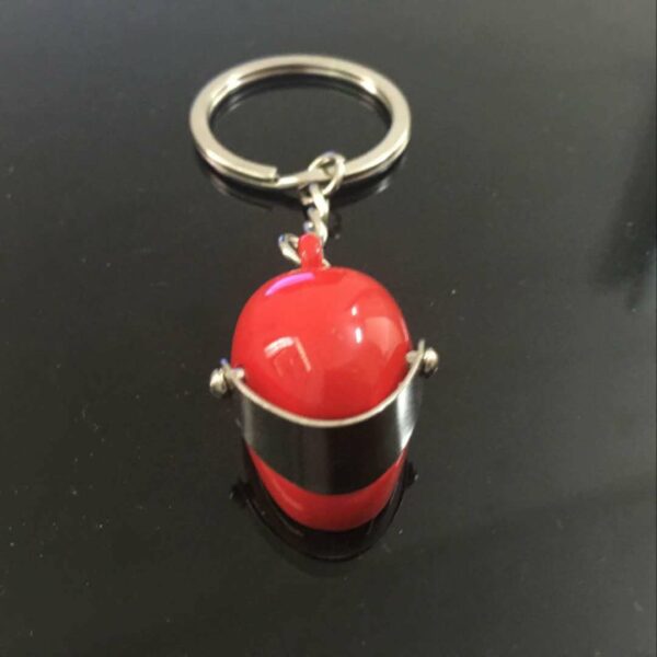 Zinc Alloy Motorcycle Helmet Keychain Charm