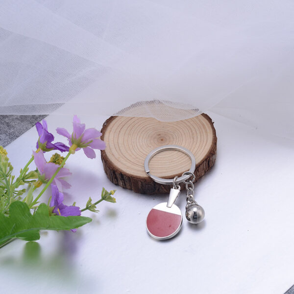 Zinc Alloy Table Tennis Ping-Pang Keychain Charm