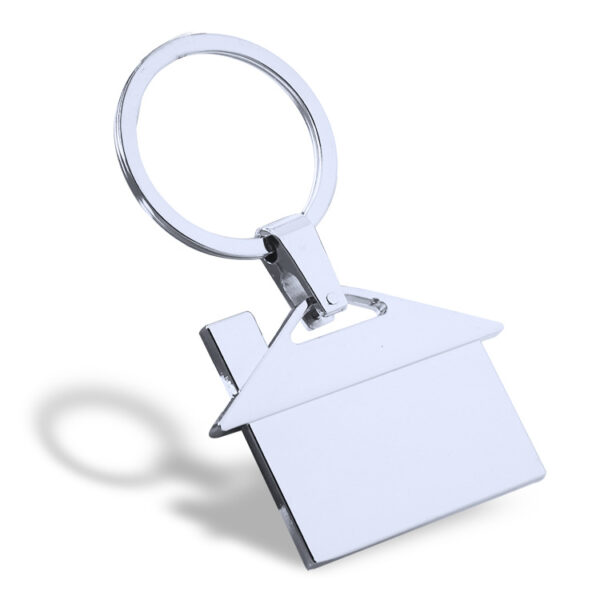 Zinc Alloy Mini House Keychain Charm