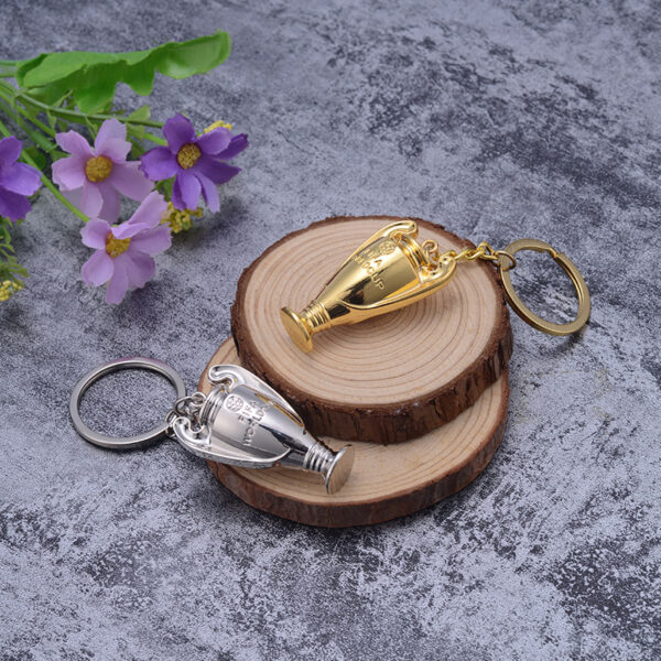 Zinc Alloy Trophy Keychain Charm