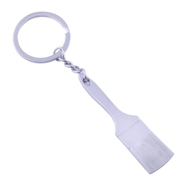 Zinc Alloy Brush Keychain Charm