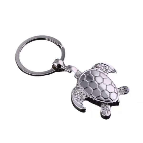 Zinc Alloy Turtle Keychain