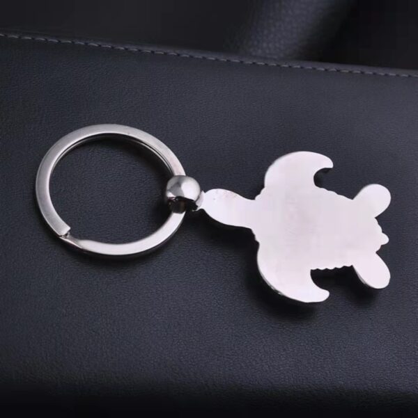 Zinc Alloy Turtle Keychain