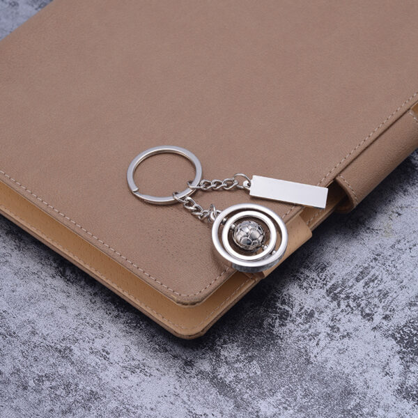 Zinc Alloy Rotating Ball Keychain