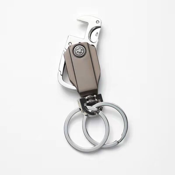 Zinc Alloy Rotatable Multifunctional Keychain