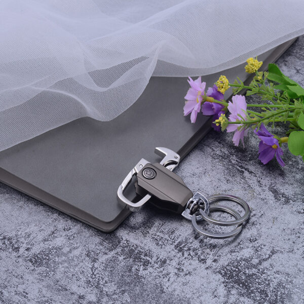 Zinc Alloy Rotatable Multifunctional Keychain