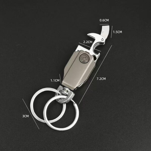 Zinc Alloy Rotatable Multifunctional Keychain