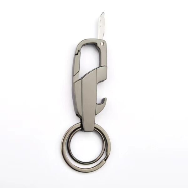 Zinc Alloy Keychain with Knife and Hook