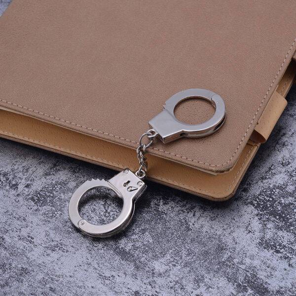 Creative Double-Lock Handcuff Zinc Alloy Keychain