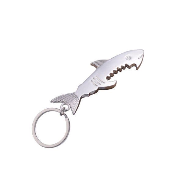 Creative Shark Bottle Opener Alloy Keychain