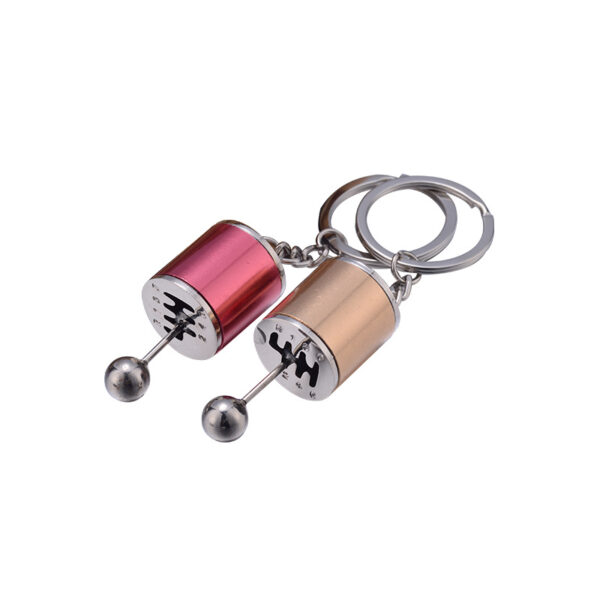 Zinc Alloy Mini Gear Shift Keychain