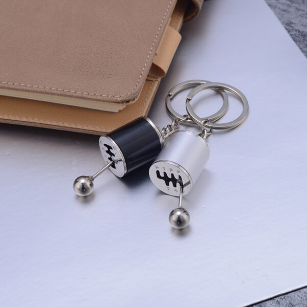 Zinc Alloy Mini Gear Shift Keychain