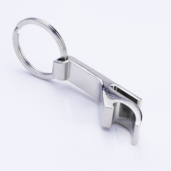 Zinc Alloy F-Shaped Bottle Opener Keychain