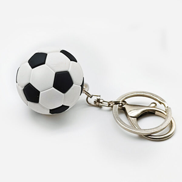 PVC Soft Rubber Soccer Keychain