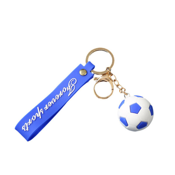 PVC Soft Rubber Soccer Keychain