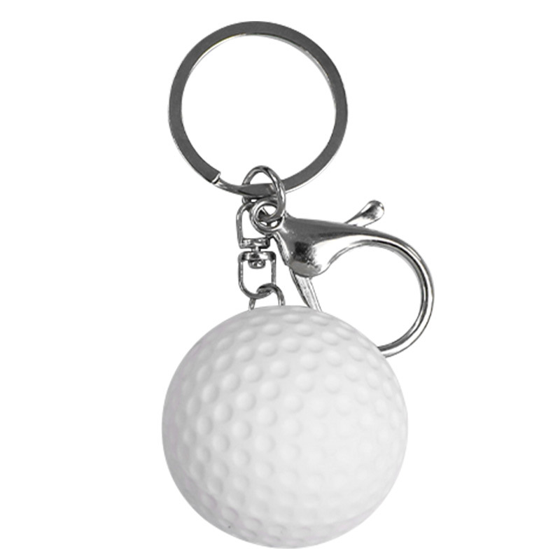 PVC Soft Golf Ball Keychain