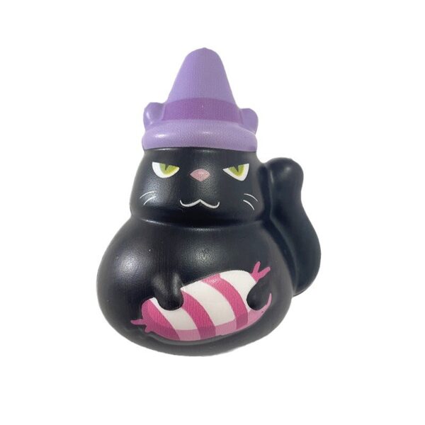 PU Halloween Magic Black Cat Stress Toy