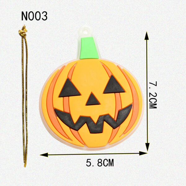 Silicone Pumpkin Head Keychain