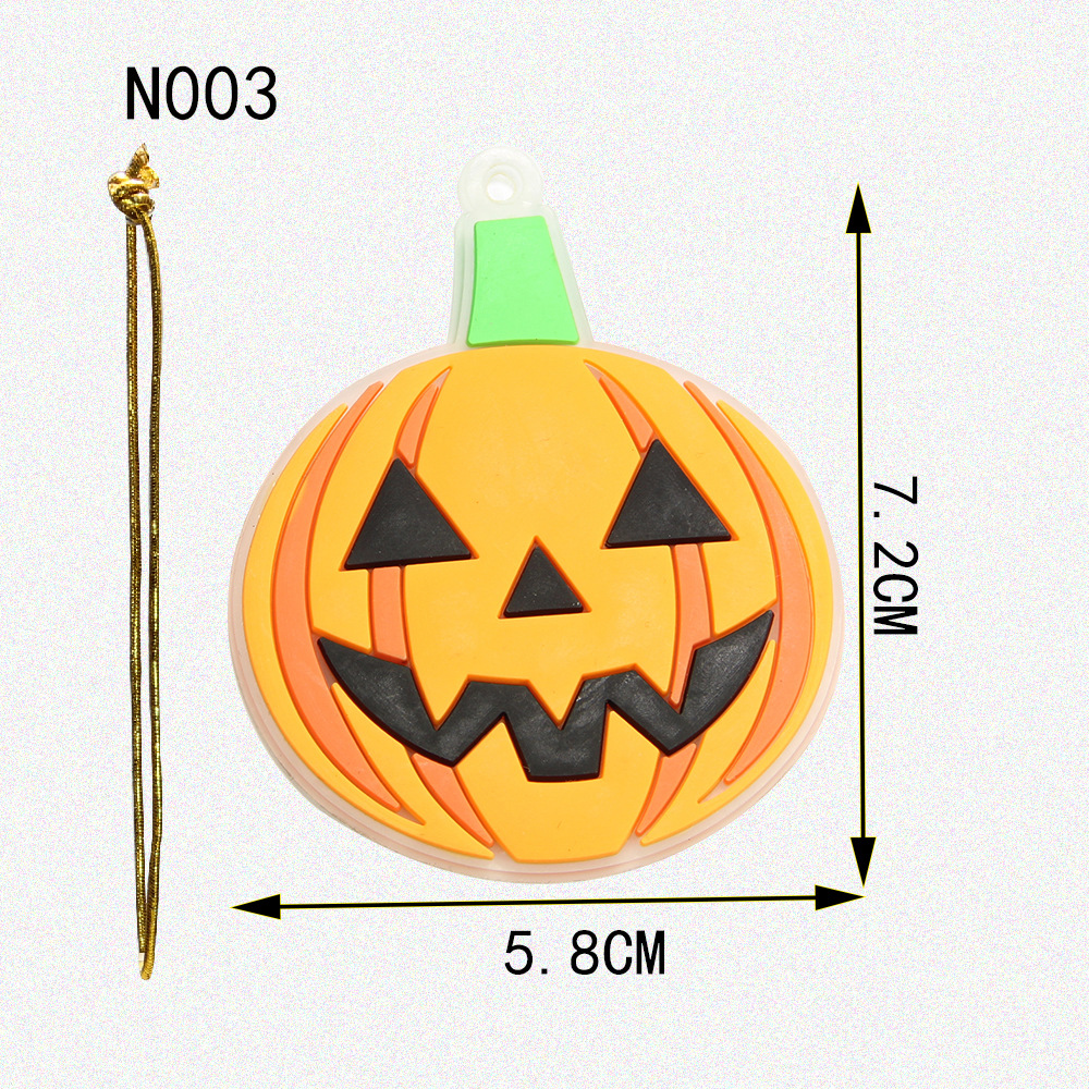 Silicone Pumpkin Head Keychain