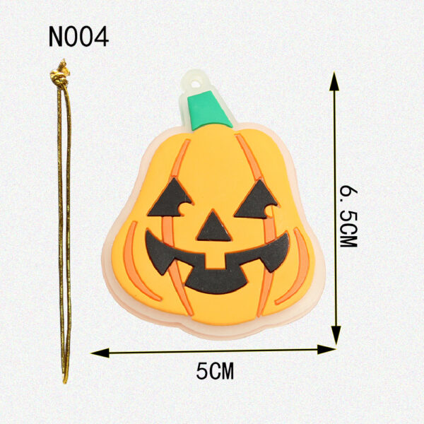 Silicone Twisted Pumpkin Head Keychain