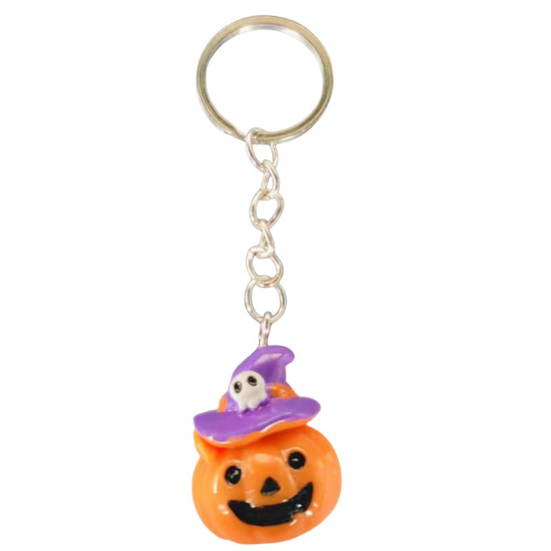 Magical Pumpkin Head Resin Keychain