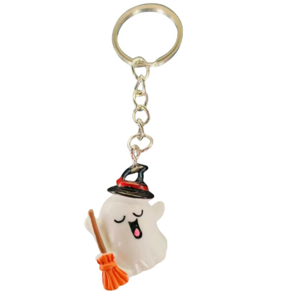 Singing Ghost Resin Keychain