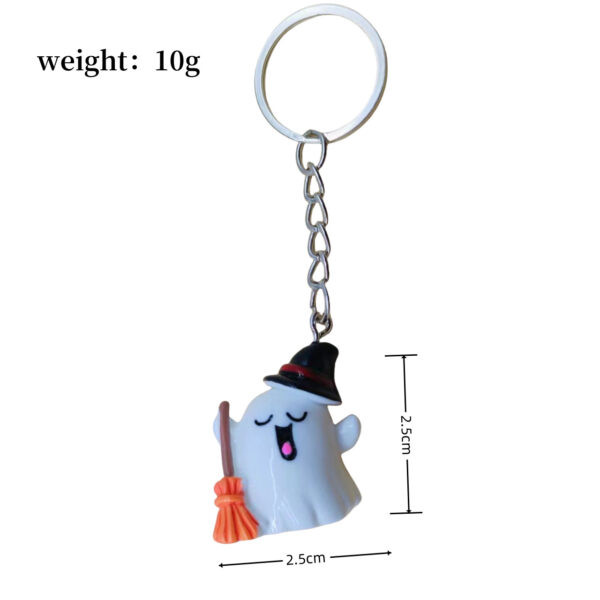 Singing Ghost Resin Keychain