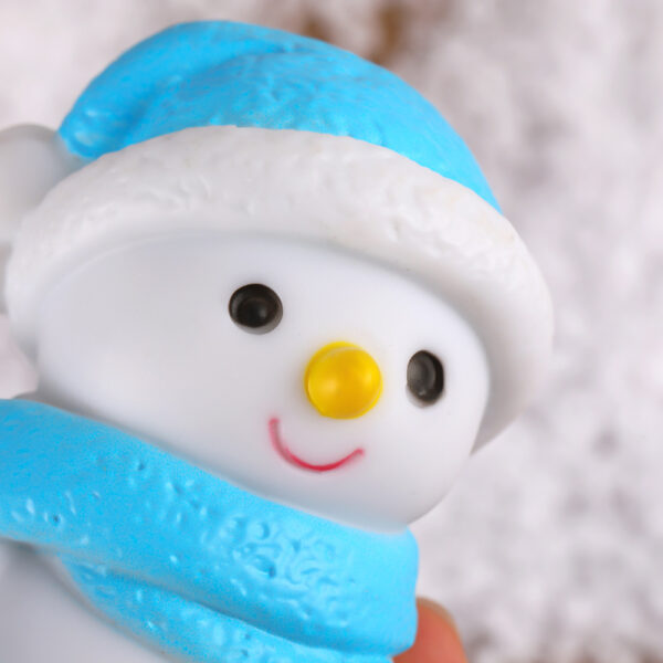 PVC Blue Snowman Night Light