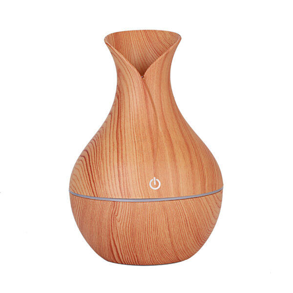 PVC Wood Grain LED Silent Aromatherapy Humidifier