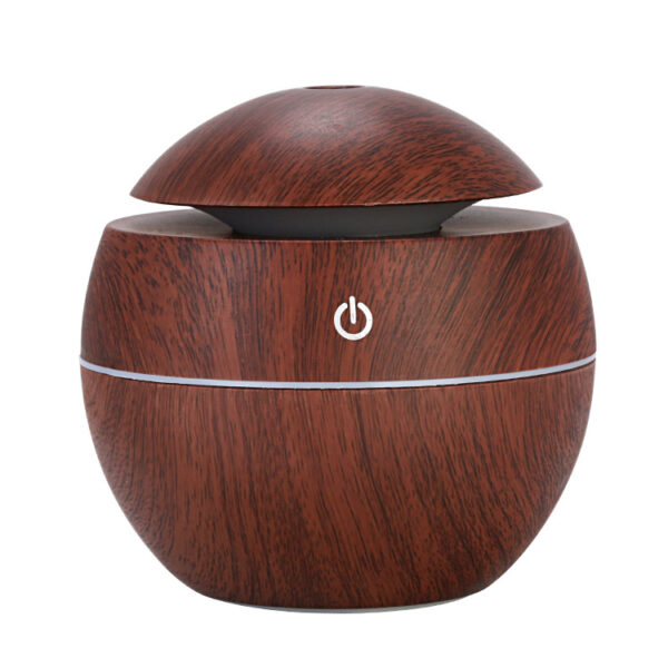 PVC Wood Grain Silent Aromatherapy Spherical Humidifier