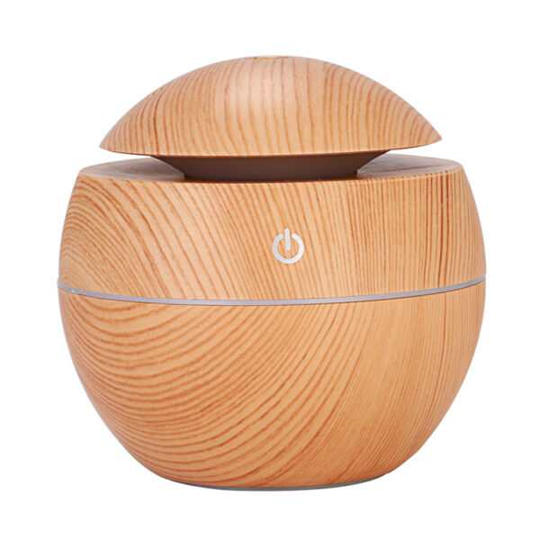 PVC Wood Grain Silent Aromatherapy Spherical Humidifier