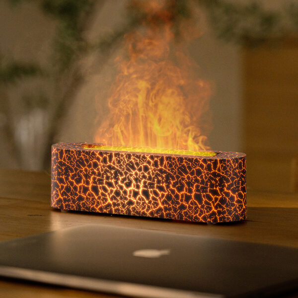 Realistic 3D Flame Lava Aroma Diffuser Humidifier