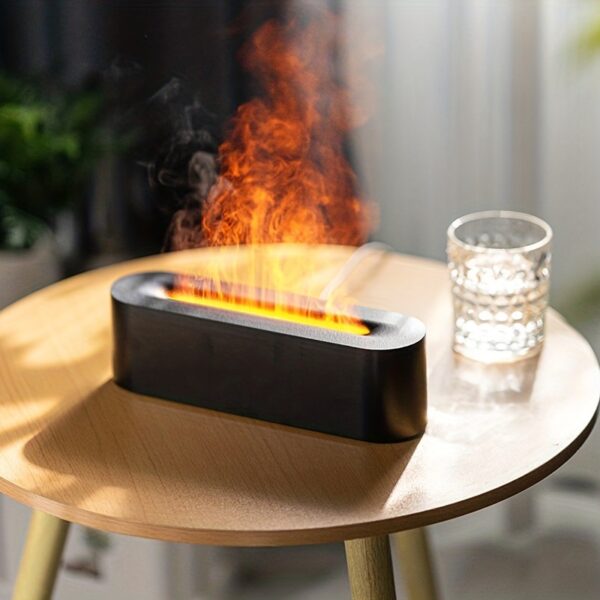 Realistic 3D Flame Aroma Diffuser Humidifier