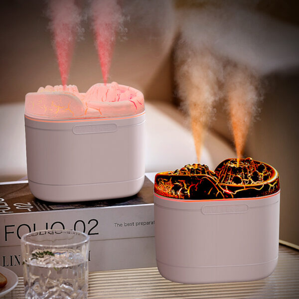 Volcano-Shaped Dual Nozzle Humidifier