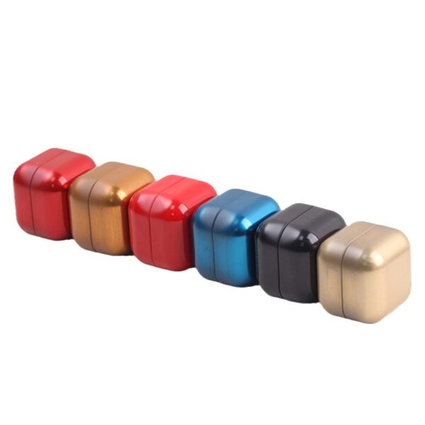 Compact Square Tinplate Tea and Coffee Powder Canister