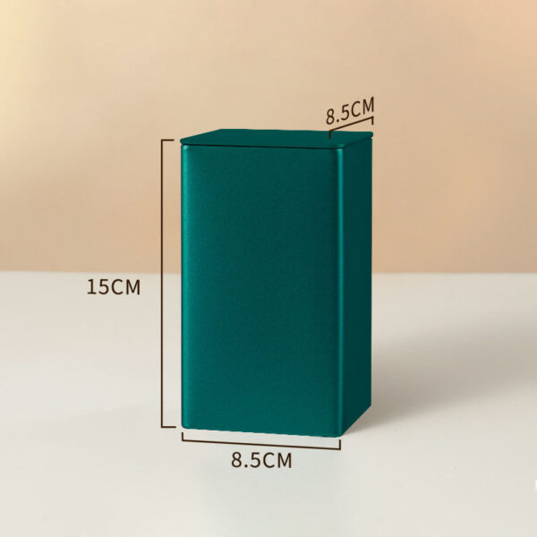 Wide-Mouth Rectangular Tin Box with Embedded Lid