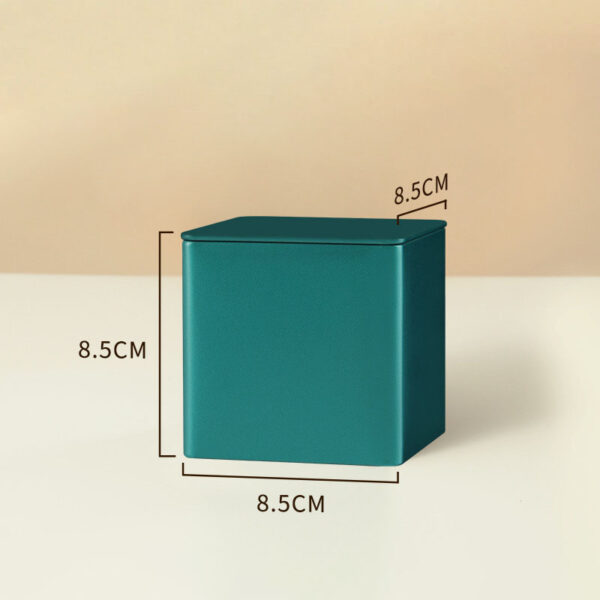 Wide-Mouth Cube Tin Box with Embedded Lid