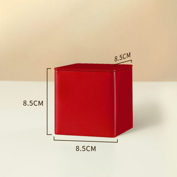 Wide-Mouth Cube Tin Box with Embedded Lid