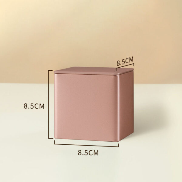 Wide-Mouth Cube Tin Box with Embedded Lid