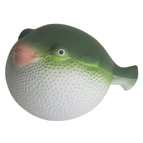 PU Green Pufferfish Squeeze Toy