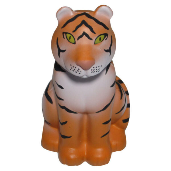 PU Foam Sitting Tiger Squeeze Toy