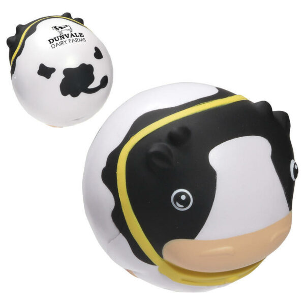 PU Foam Wobble Cartoon Cow Squeeze Toy