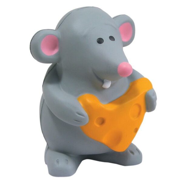 Cheese-Eating Mouse PU Foam Stress Toy