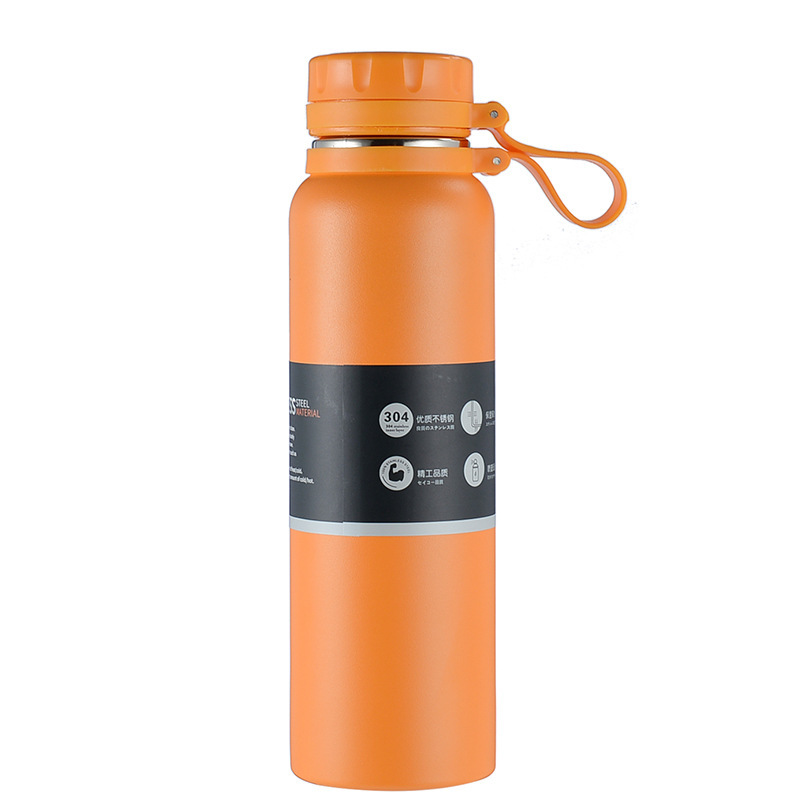 Outdoor Go-Anywhere Stainless Steel Bottle with Link-Lid Handle 26oz