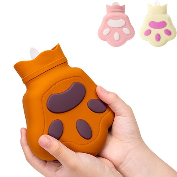 Bear Paw Silicone Hot Hand Warmer Water Bag 450ml