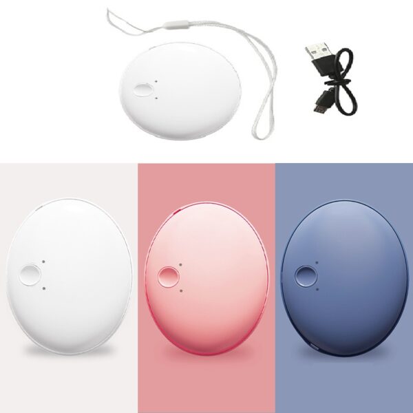 Mini Egg Shaped 2 in 1 Power Bank HandWarmer with Lanyard