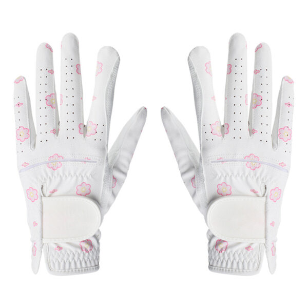 Full Color Lambskin Non-Slip Golf Gloves