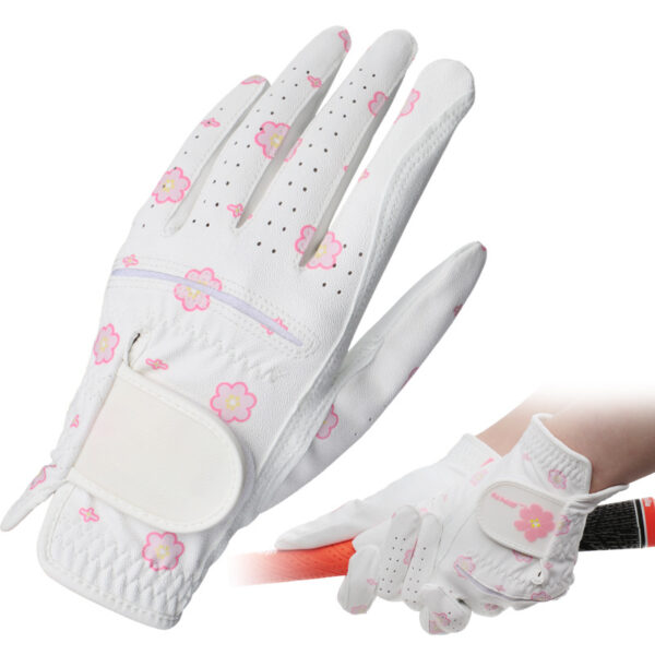 Full Color Lambskin Non-Slip Golf Gloves