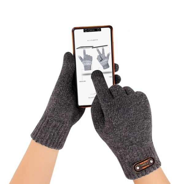 Men's Winter Touchscreen Knit Gloves